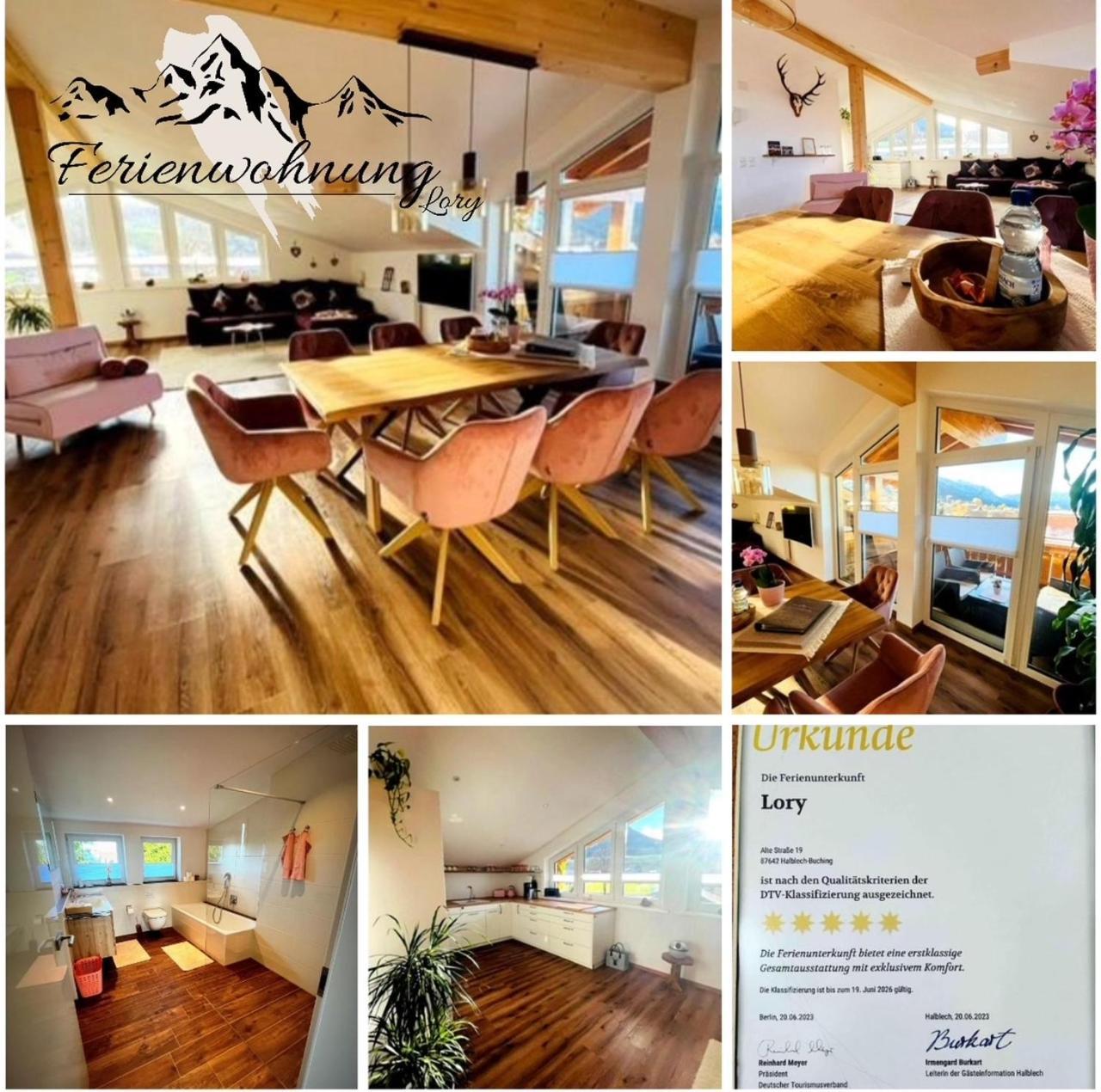 23 Neu Erbaute Ferienwohnung Mit Schloss- Und Panoramablick Halblech Extérieur photo